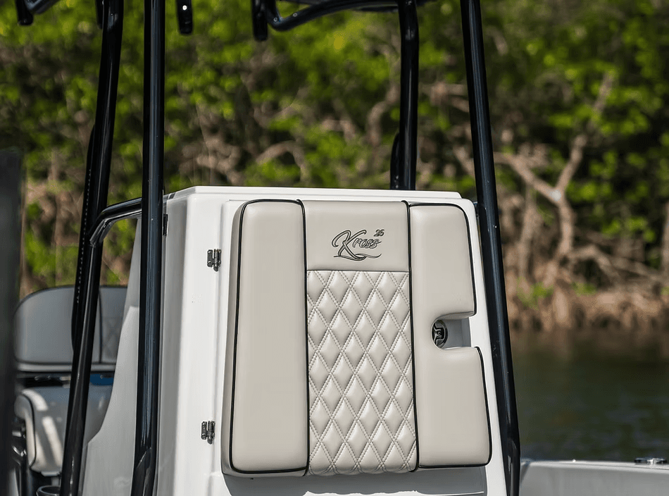 Kross 26 diamond-stitched console upholstery